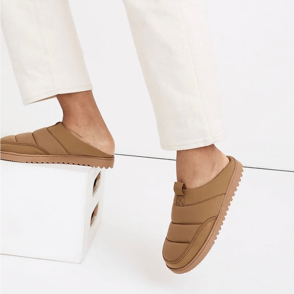 NIB Madewell The Allweek Slipper in Quilted Recycled Nylon